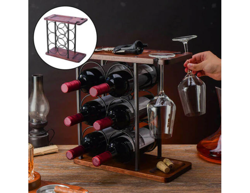 3-Tier Wine Storage Shelf Standing Bottles Holder Organizer for Countertop