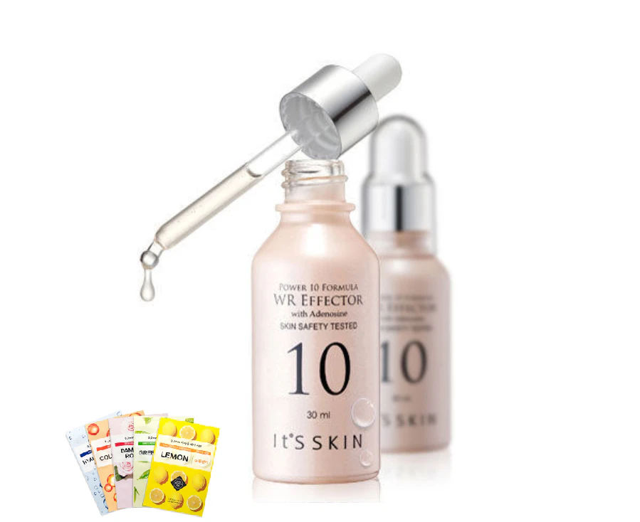 It's Skin Power 10 Formula WR Effector (Anti-Wrinkle) 30ml Adenosine Essence Ampoule Serum + Face Mask