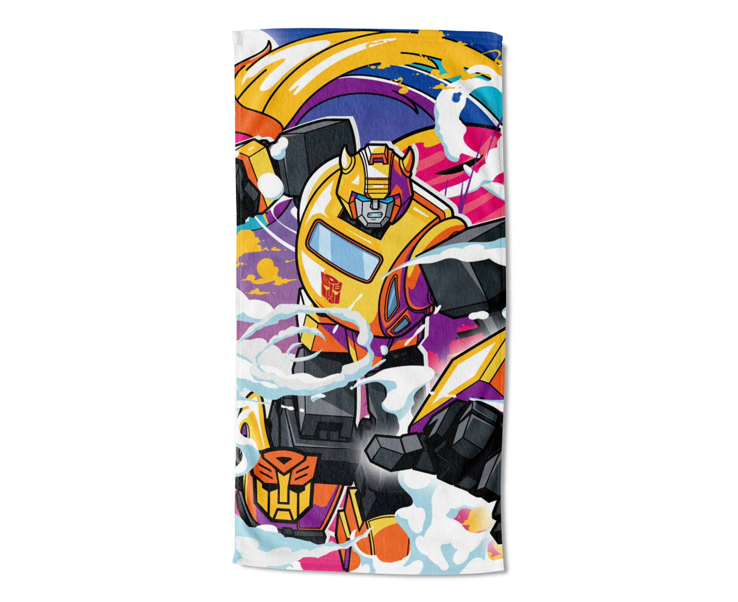 Transformers Bumblebee Neon Smoke 30"x60" Beach Towel