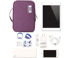 Universal Electronics Organiser Travel Bag Cable Organiser Accessories - Purple