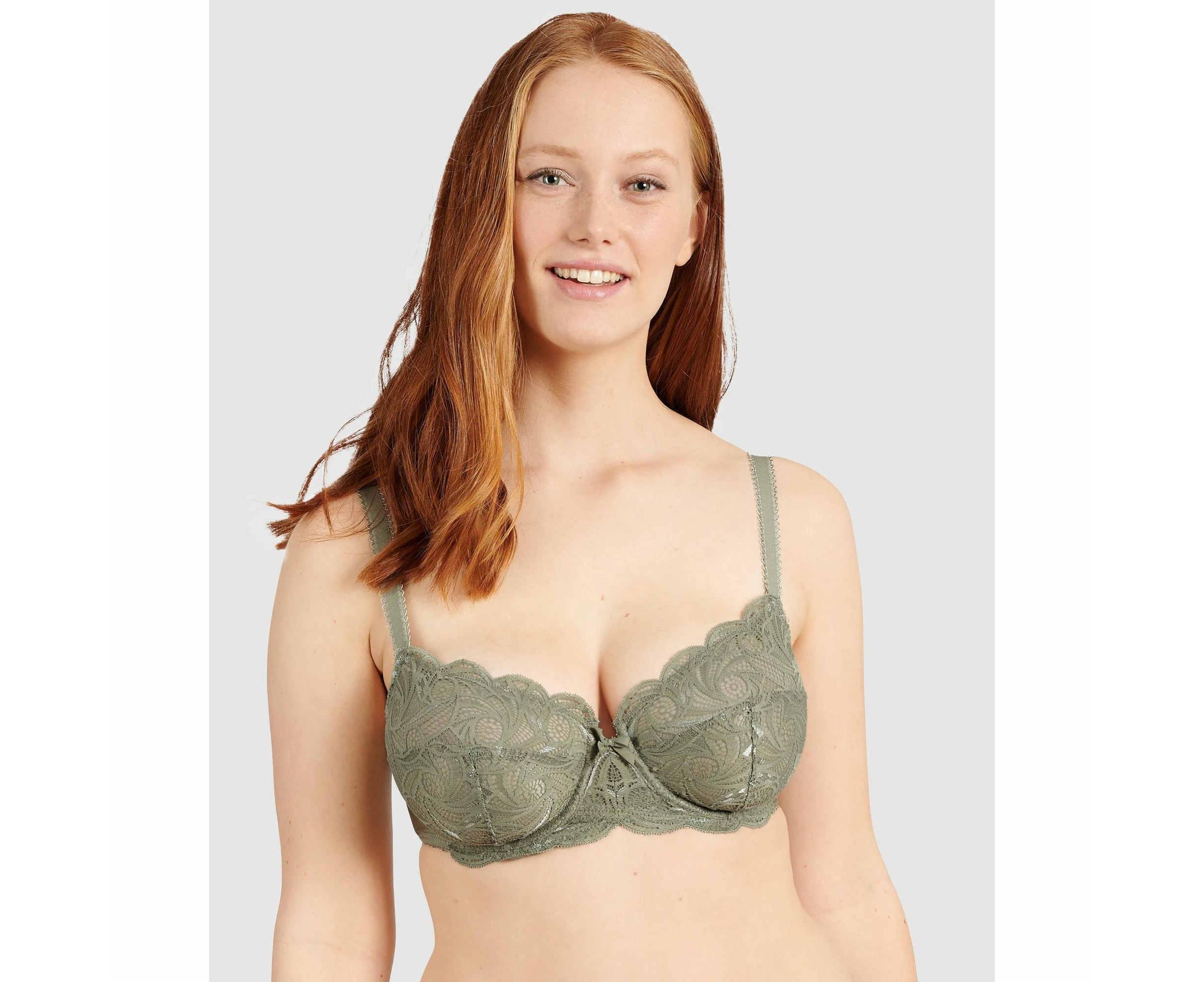 Sans Complexe Ariane Full Cup Underwire Lace Bra in Shadow