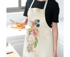 Letter A to Z Alphabet Pattern Kitchen Apron Sleeveless Cooking Cleaning Tools-U