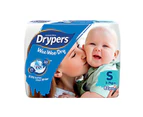 1pk 82 Drypers Baby Wee Wee Dry Nappies Nappy Diapers - Small 3-7Kg Diapers
