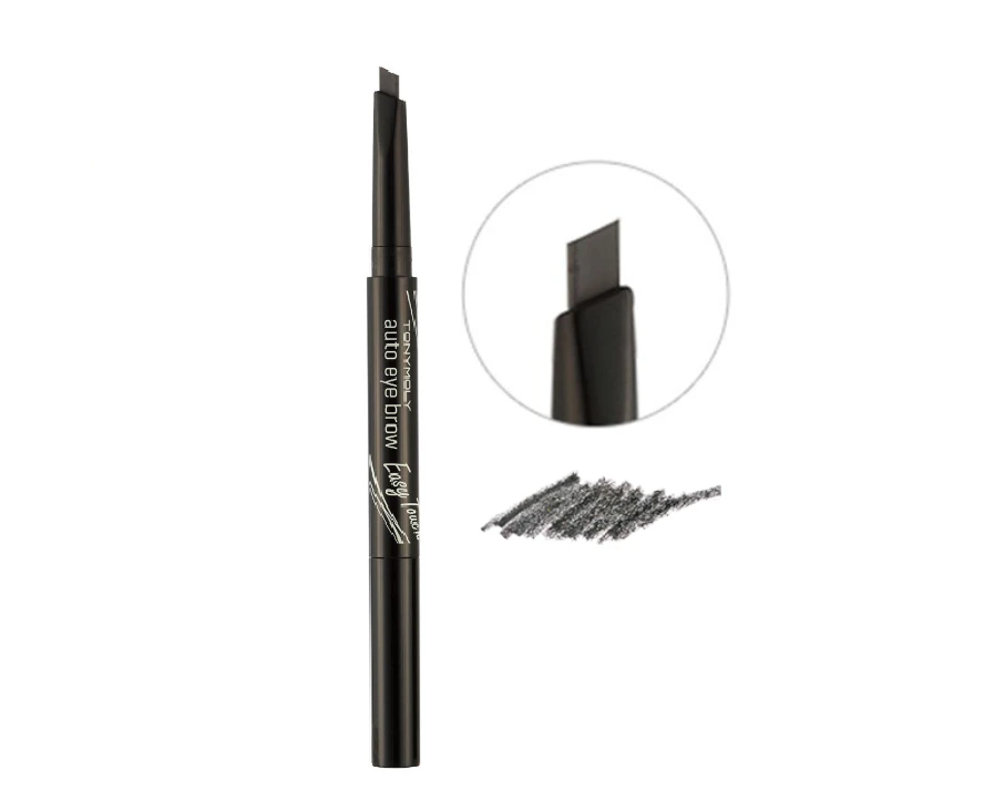 Tonymoly Easy Touch Auto Eyebrow #2 Gray Eye Brow Pencil + Face Mask