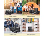 8x Storage Bag Travel Packing Pouches Luggage Organiser Clothes Suitcase - Black