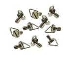 Pack of 10 1/4 "camera screws with triangle lanyard hole tripod monopod mount
