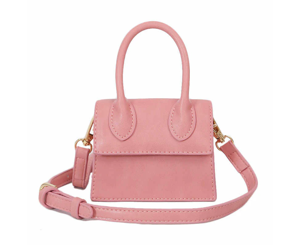 Nevenka Small Square Bag Women Simple Mini Messenger Bag-Pink