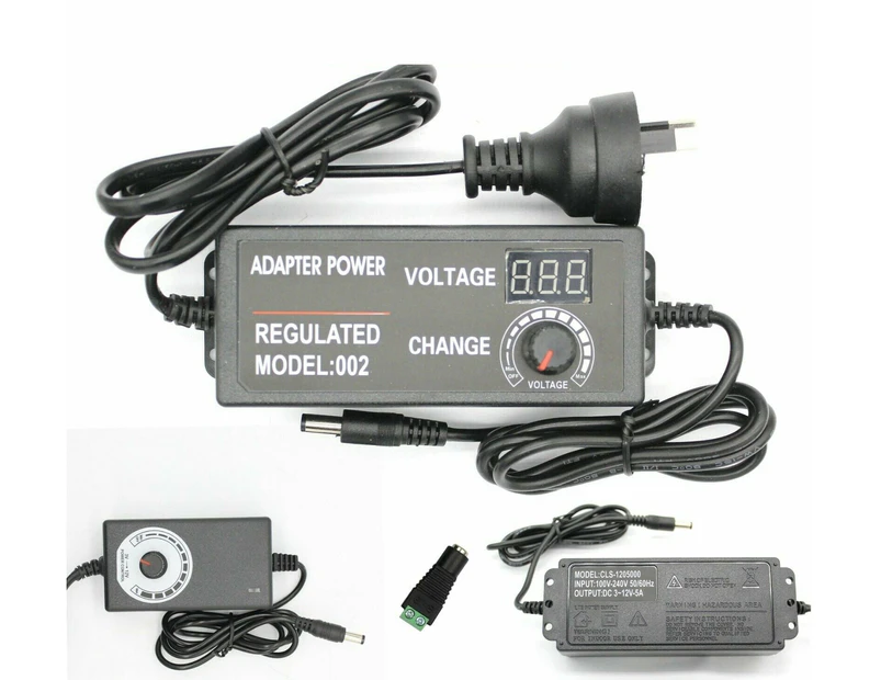 Voltage Adjustable Switch Power Supply AC To DC Adapter Convertor 3-12/3-24V