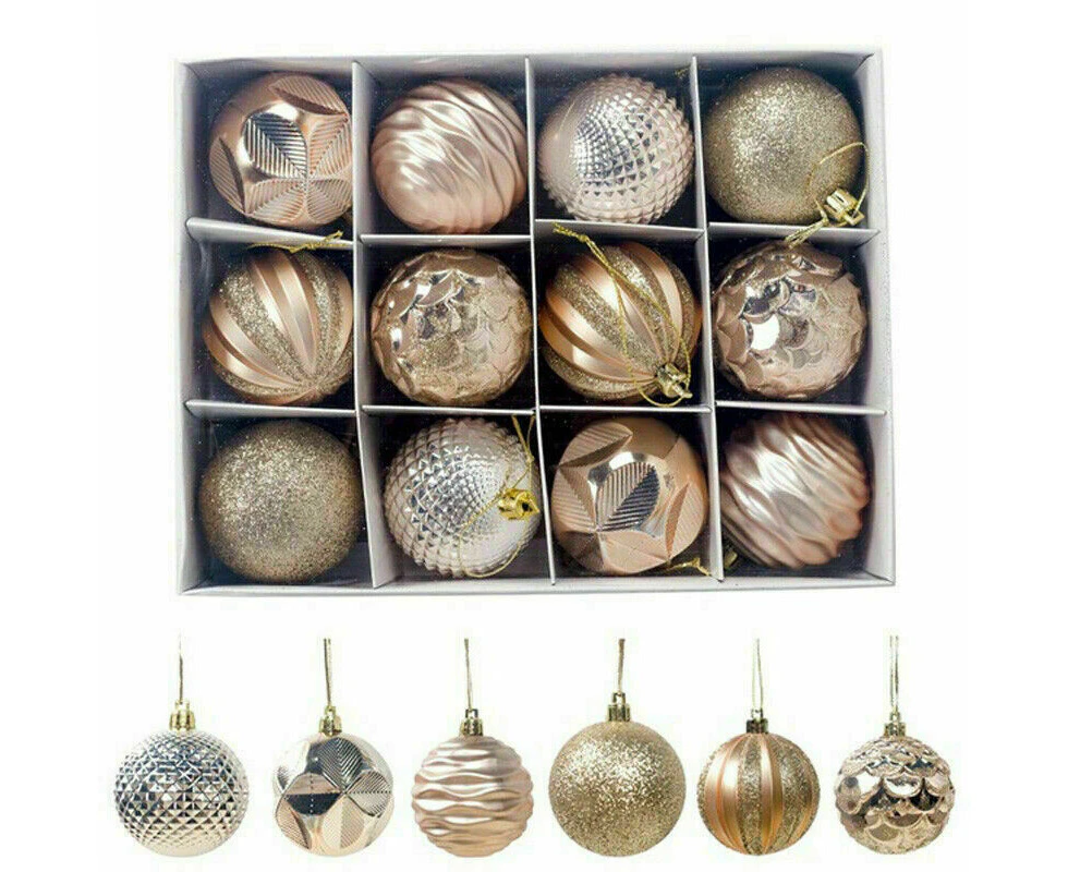 Christmas Tree Balls Baubles Decoration Xmas Hanging Party Ornament Home  55cm - Gold