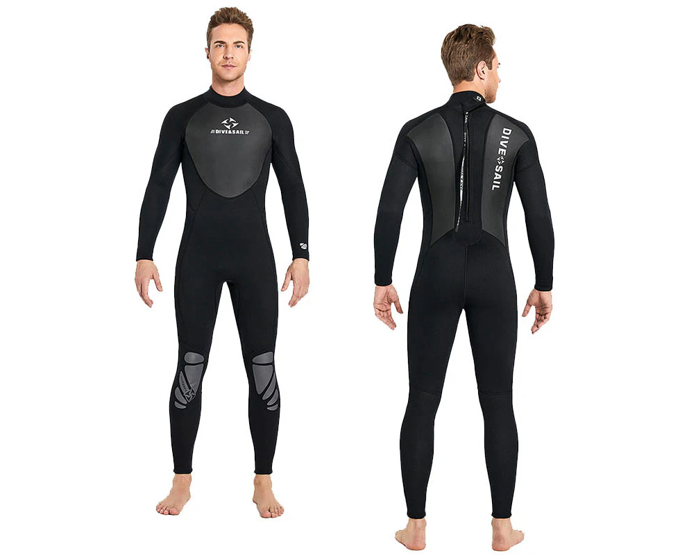 Mr Dive 3mm Mens One Piece Wetsuit-Black