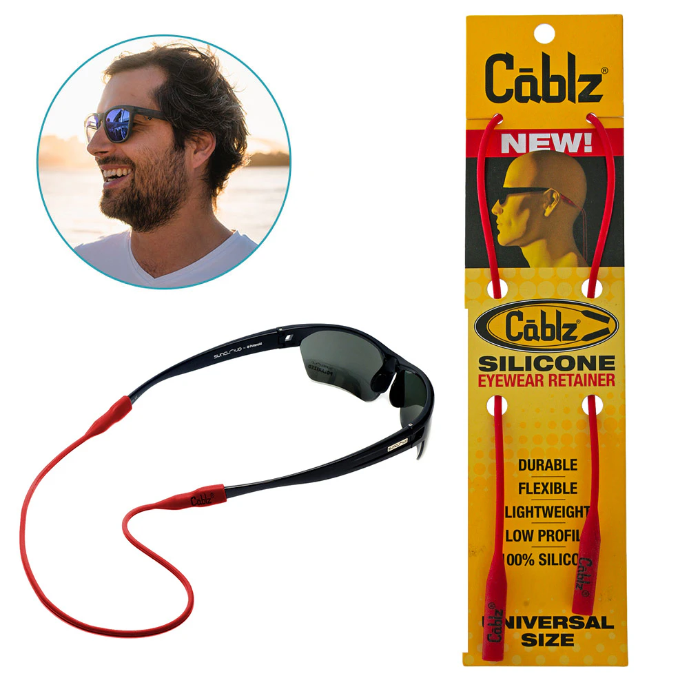 Cablz Silicone Sunglasses Retainer Red