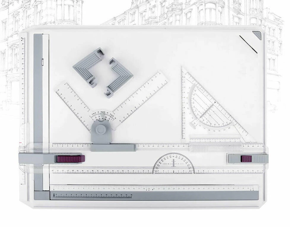 PRO A3 Drawing Board Table with Parallel Motion and Adjustable Angle Drafting AU