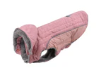 Autumn and Winter Warm Detachable Cap Pet Coat-2XL-Pink