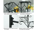 7 Pot Metal Plant Stand Garden Flower Shelf Living Room Wrought Iron Rack