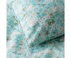 In2Linen Bloom Quilt Cover Set | Aqua