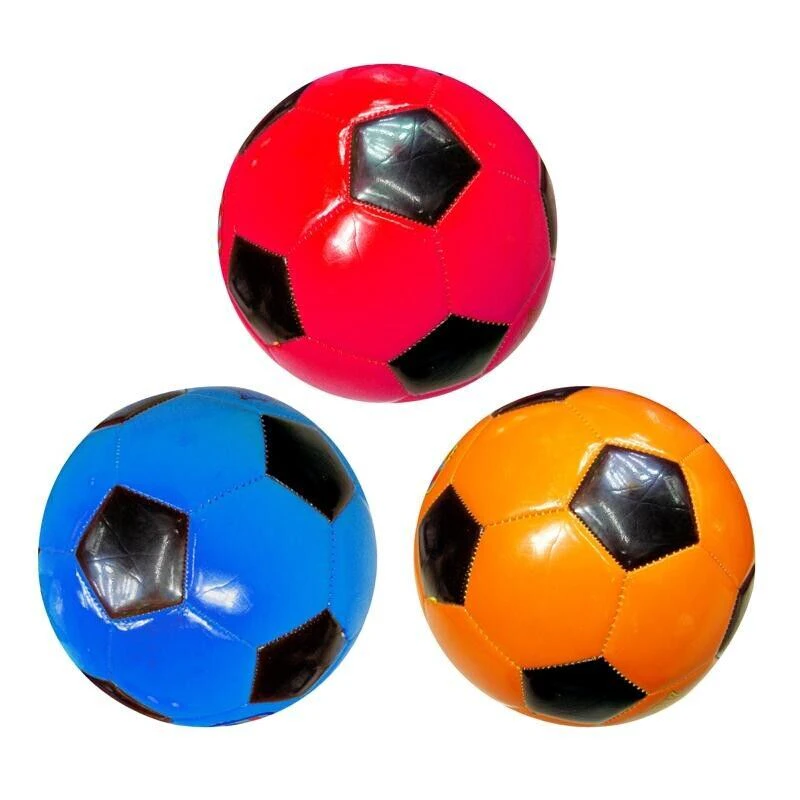 1x Coloured Soccer Balls Butyl Rubber Bladder Composite Leather Texture Size 5