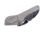 Autumn and Winter Warm Detachable Cap Pet Coat-2XL-Gray