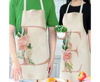 Letter A to Z Alphabet Pattern Kitchen Apron Sleeveless Cooking Cleaning Tools-R