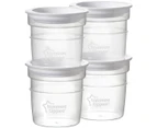 Tommee Tippee Closer To Nature Milk Storage Pots x 4