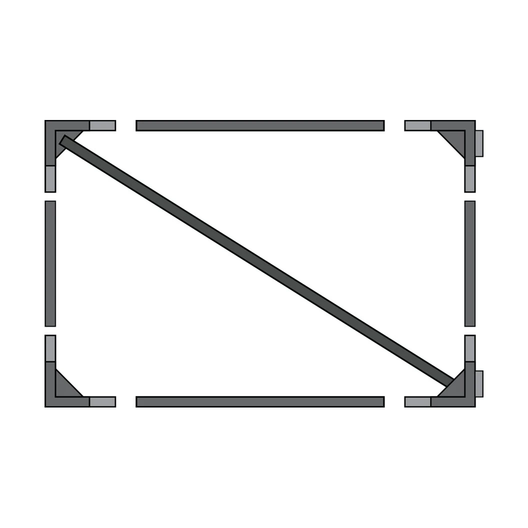 Quick Frame 1.8m W x 1.2m H Gate Frame W/ Galvanised Frame & Easy Install