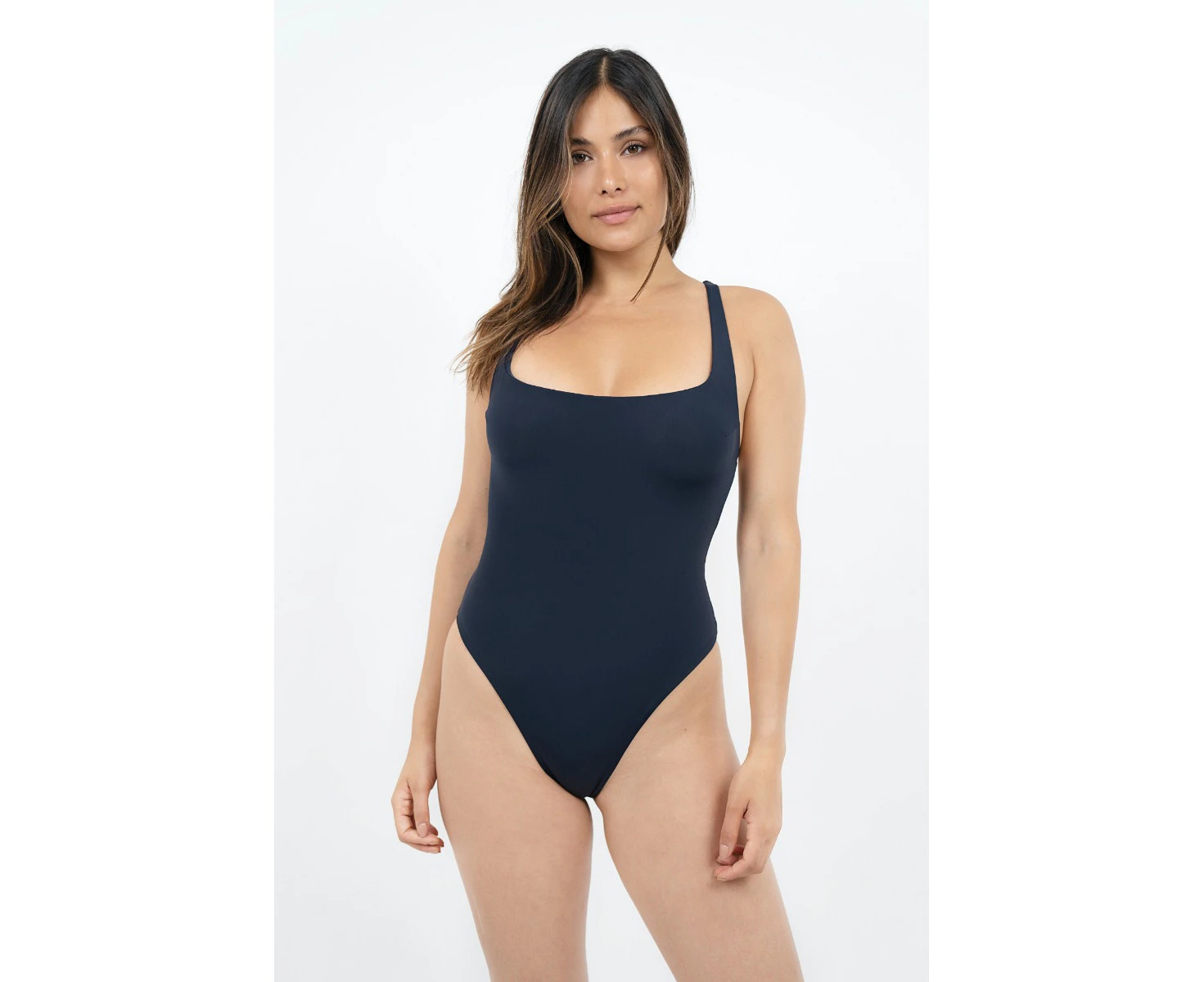 1 People Mykonos - Criss-Cross Swimsuit - Pebble