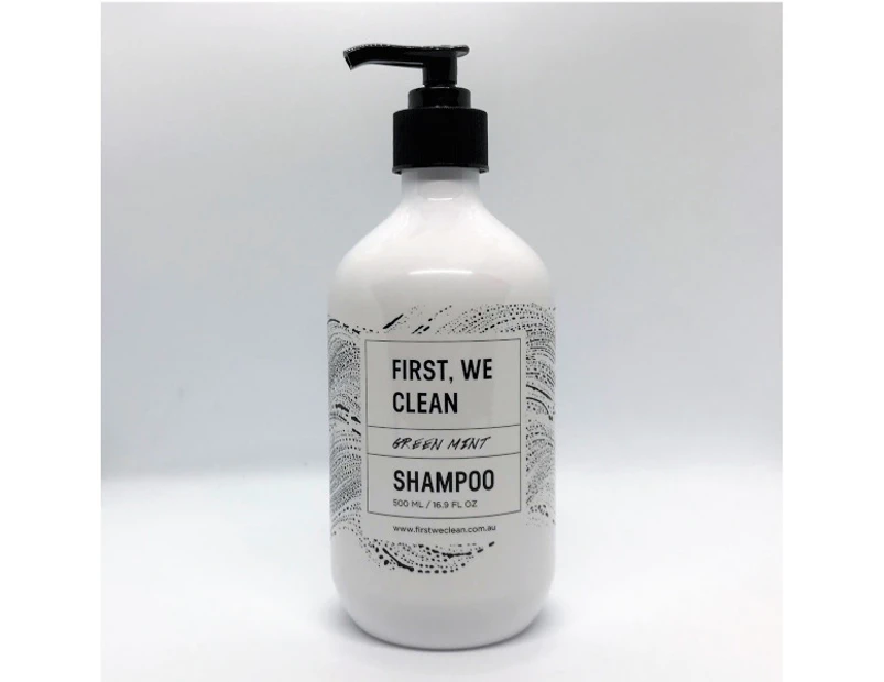 First, We Clean Shampoo with Green Mint 500ml