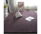 Soft Shaggy Rug Fluffy Plush Area Rug Bedroom Carpet Home Decor - Purple