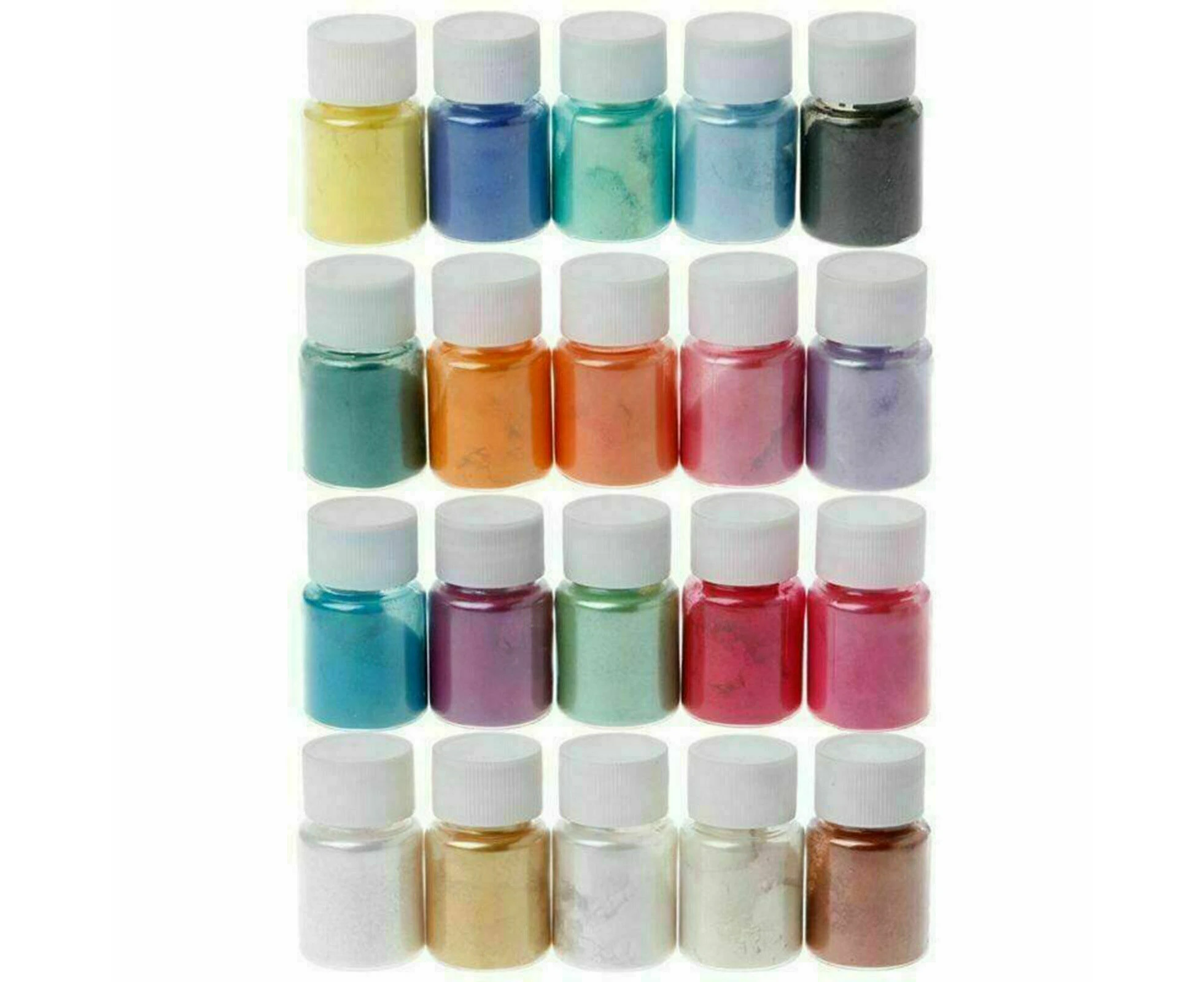 20x Mixed Mica Powder Epoxy Resin Dye Pearl Natural Mica Pigment Mineral Powder