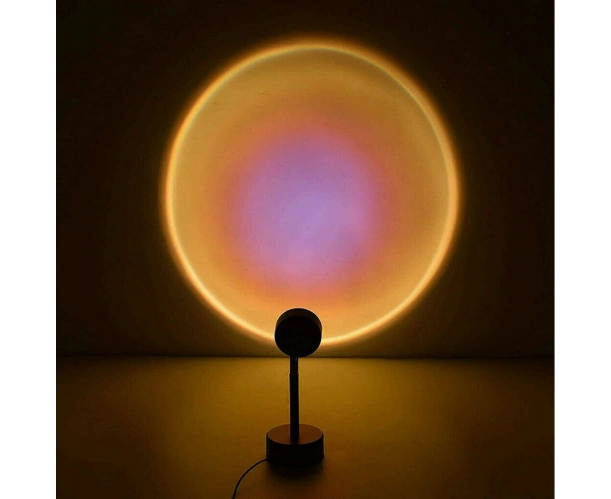 LED Sun Sunset Rainbow Projector Atmosphere Lamp USB Night Light Room Decoration - Sun