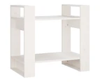 vidaXL Book Cabinet/Room Divider White 60x35x57 cm Solid Wood Pine