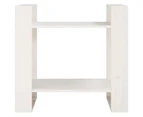 vidaXL Book Cabinet/Room Divider White 60x35x57 cm Solid Wood Pine