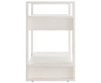 vidaXL Book Cabinet/Room Divider White 60x35x57 cm Solid Wood Pine