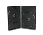 5 x Double Black 14mm Quality CD DVD Cover Cases - Standard Size DVD case