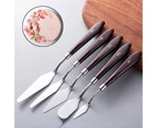 5Pcs/Set Butter Spatula Multi-function Anti-rust Safe Stainless Steel Cake Spatula Butter Cutter for Kitchen