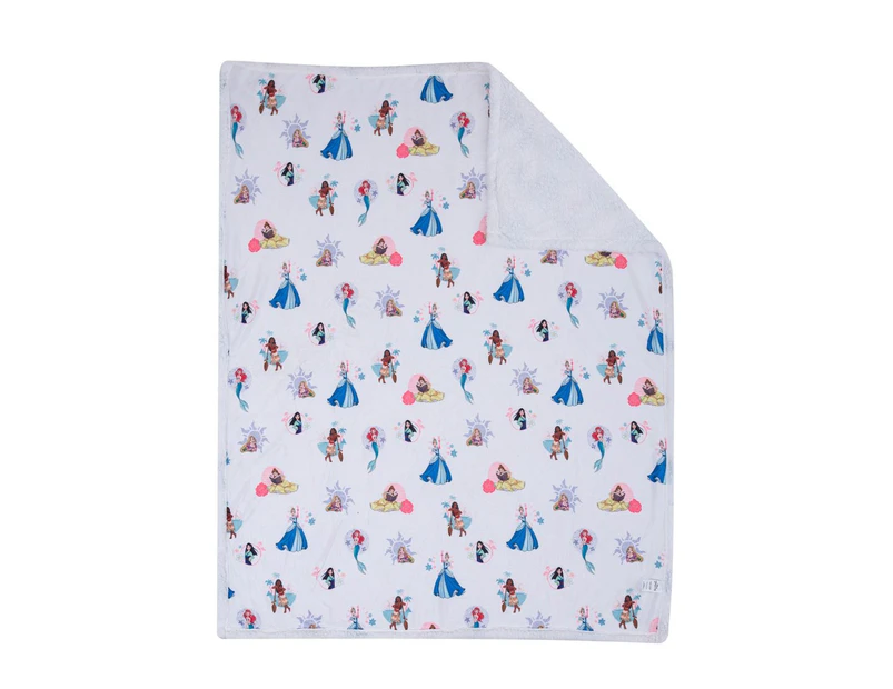 Disney Princess Sherpa Super Soft Fleece Blanket/Throw/Kids Bed Blanket