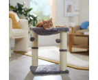 Petwiz 52cm Faux Fur Cat Tree Scratching Post