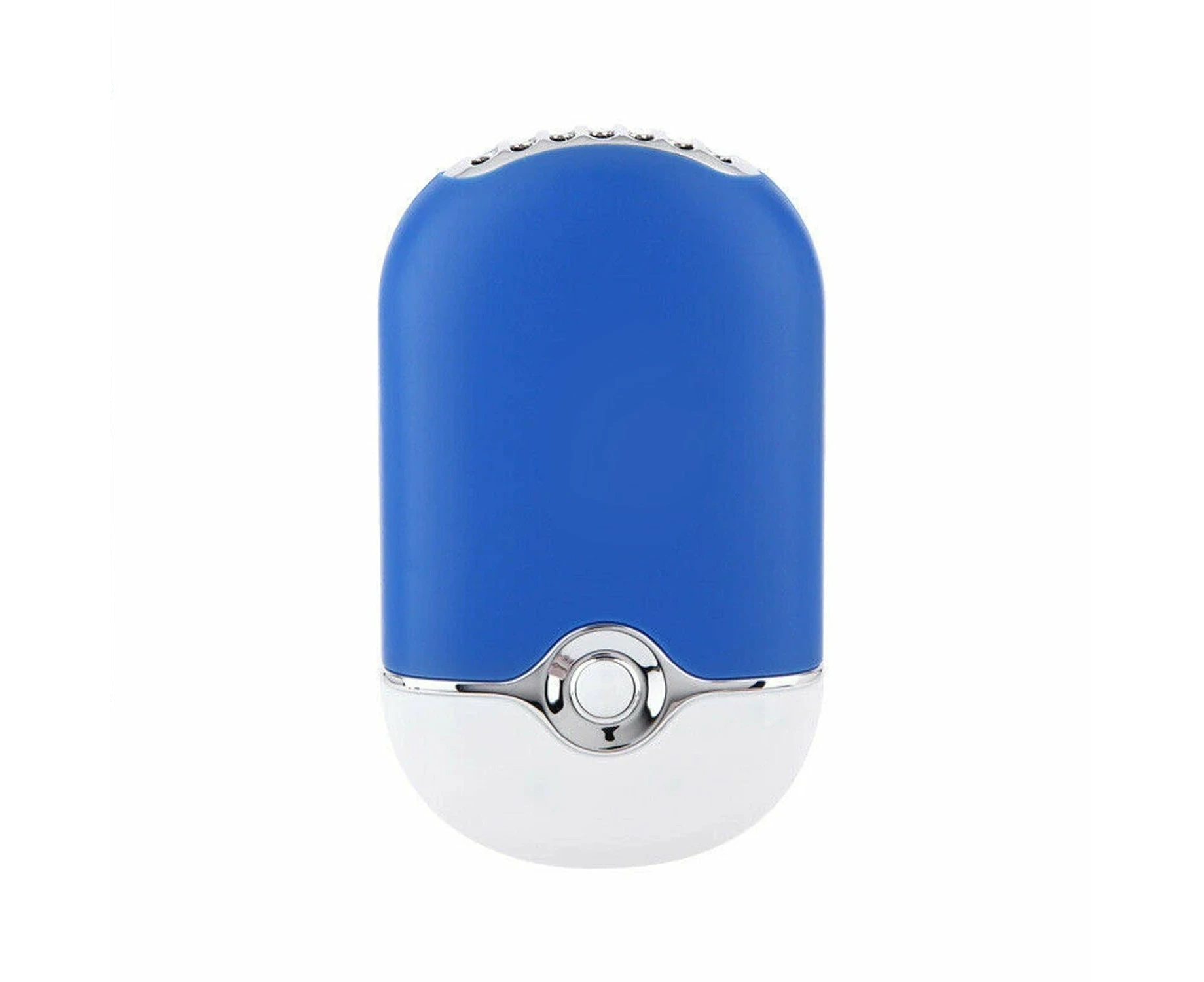 Handheld Mini Fan Air Conditioner Portable Dryer USB Cooling Rechargeable - Blue