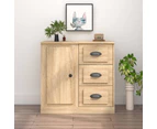 vidaXL Sideboard Sonoma Oak 70x35.5x67.5 cm Engineered Wood