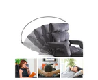 Adjustable Lounge Sofa Bed - Charcoal