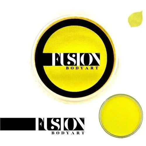 Fusion Body Art Face Paint Cake Prime - Bright Yellow 32g