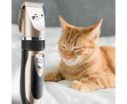 Pet Dog Cat Cordless Clippers Hair Trimmer Comb Scissors Nail Kit Rechargeable