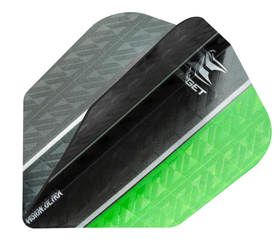 Target Vapor8 Vision Ultra Green Black Dart Flights Set of 3