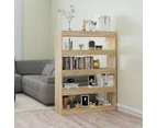 vidaXL Book Cabinet/Room Divider Sonoma Oak 100x30x135 cm