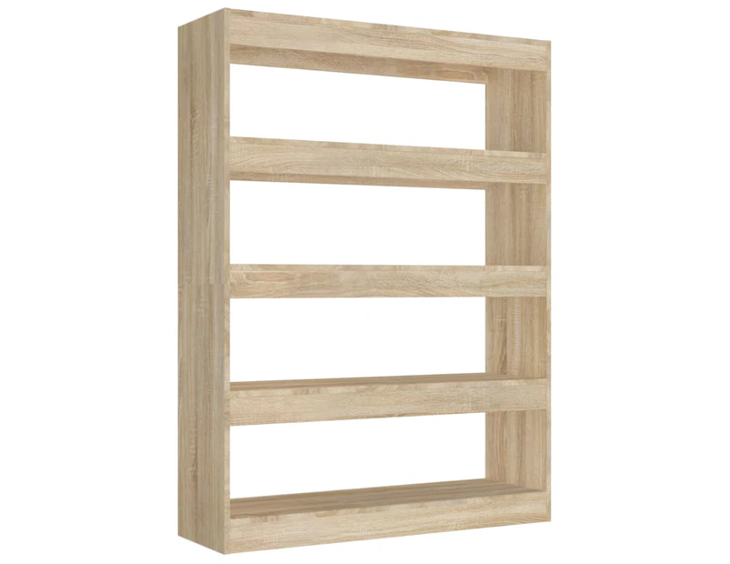 vidaXL Book Cabinet/Room Divider Sonoma Oak 100x30x135 cm