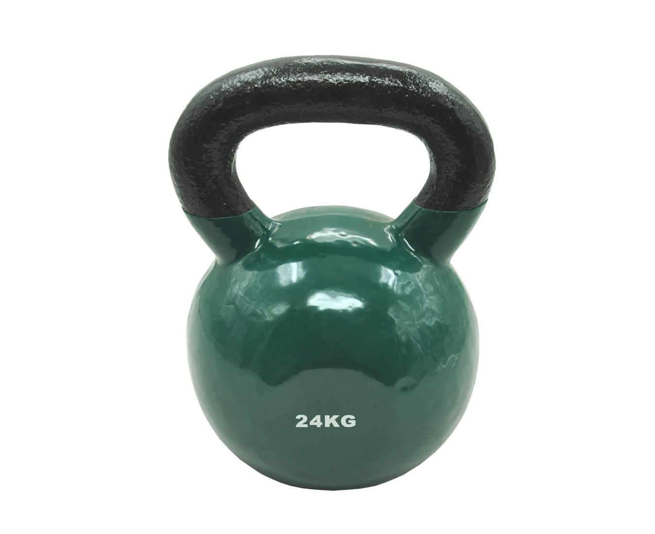 24kg Cast Iron Vinyl Kettlebell Weight - Home Gym Cross Fit Strength Training