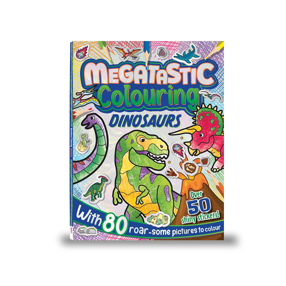 Bookoli Megatastic Colouring: Dinosaurs Colouring Book Art/Craft Activity