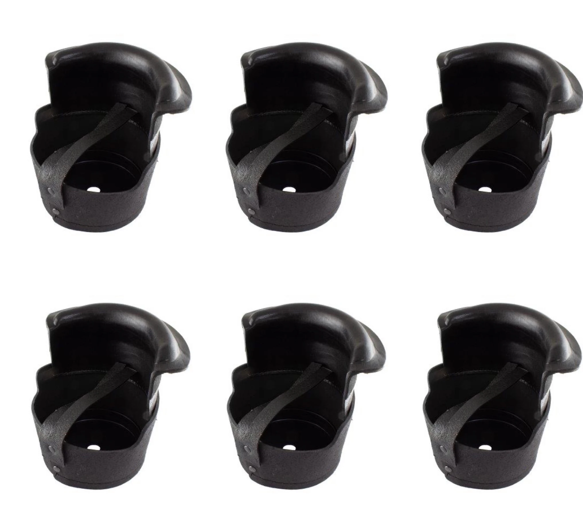 Pool Snooker billiard Table Bucket Pockets Black Set of 6