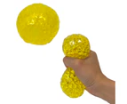 Coloured Squishy Orb Ball - Yellow