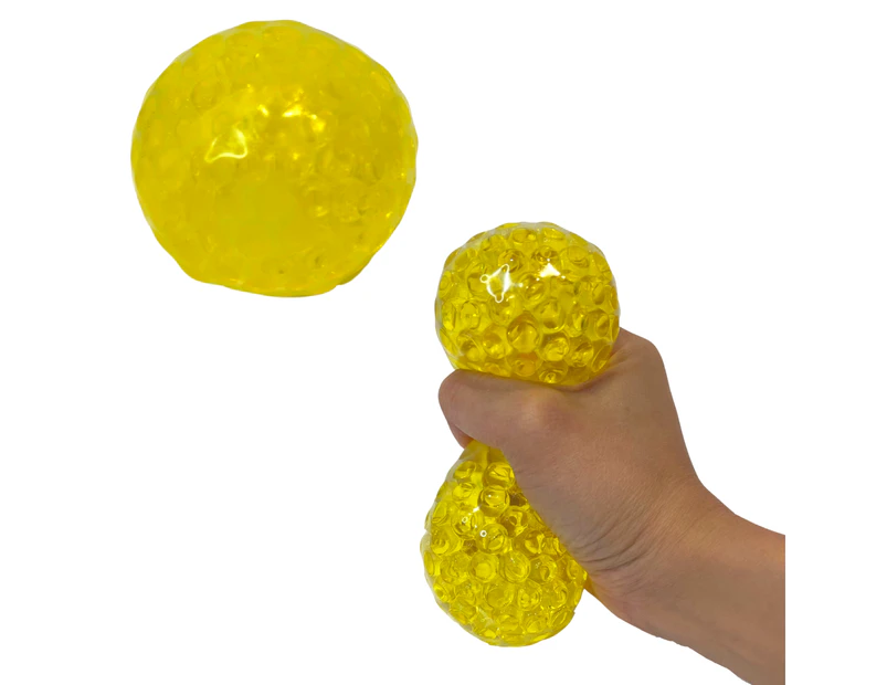 Coloured Squishy Orb Ball - Yellow