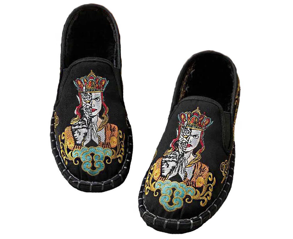 Amoretu Old Beijing Embroidered Shoes Kung Fu Tai Chi Sports Canves Shoes-32